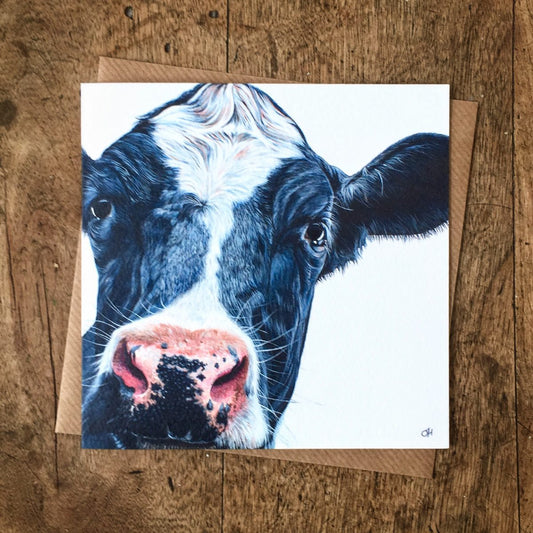 Holstein-Friesian Cow Greetings Card