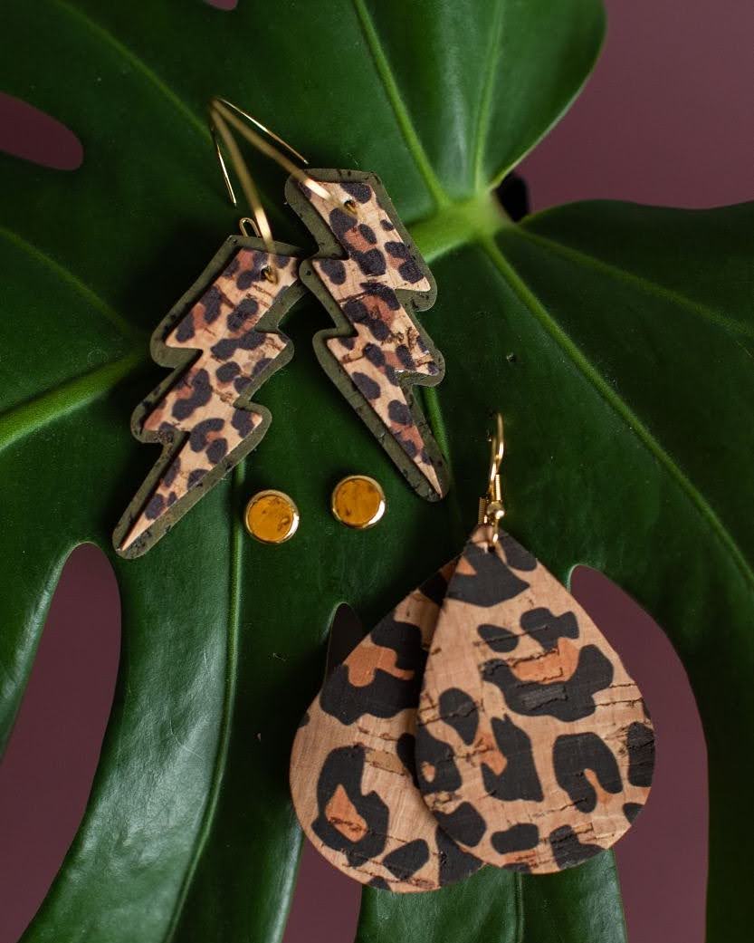 Autumn cork earring gift set Trend Tonic 