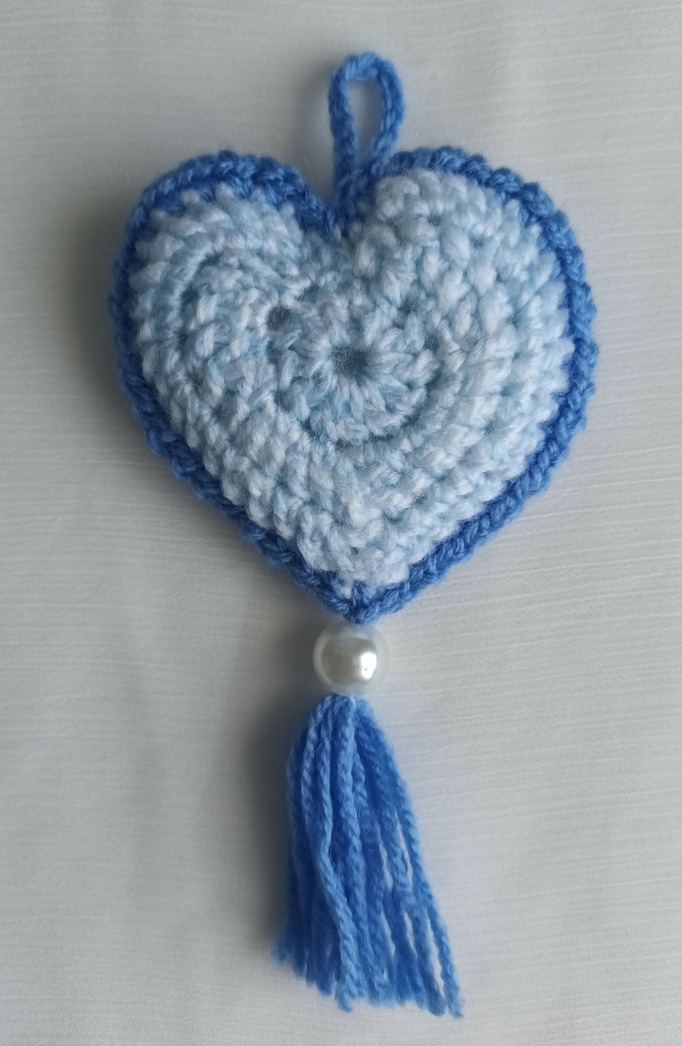 Heart Padded Blue