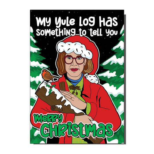 BYG230 YULE LOG LADY _drop_card_white_1024x1024@2x