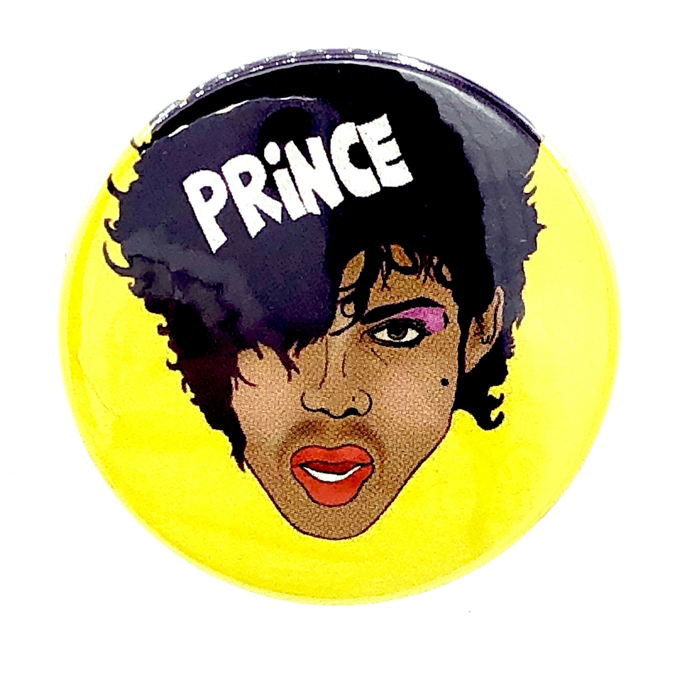 Prince 1980s Inspired Button Pin Badge