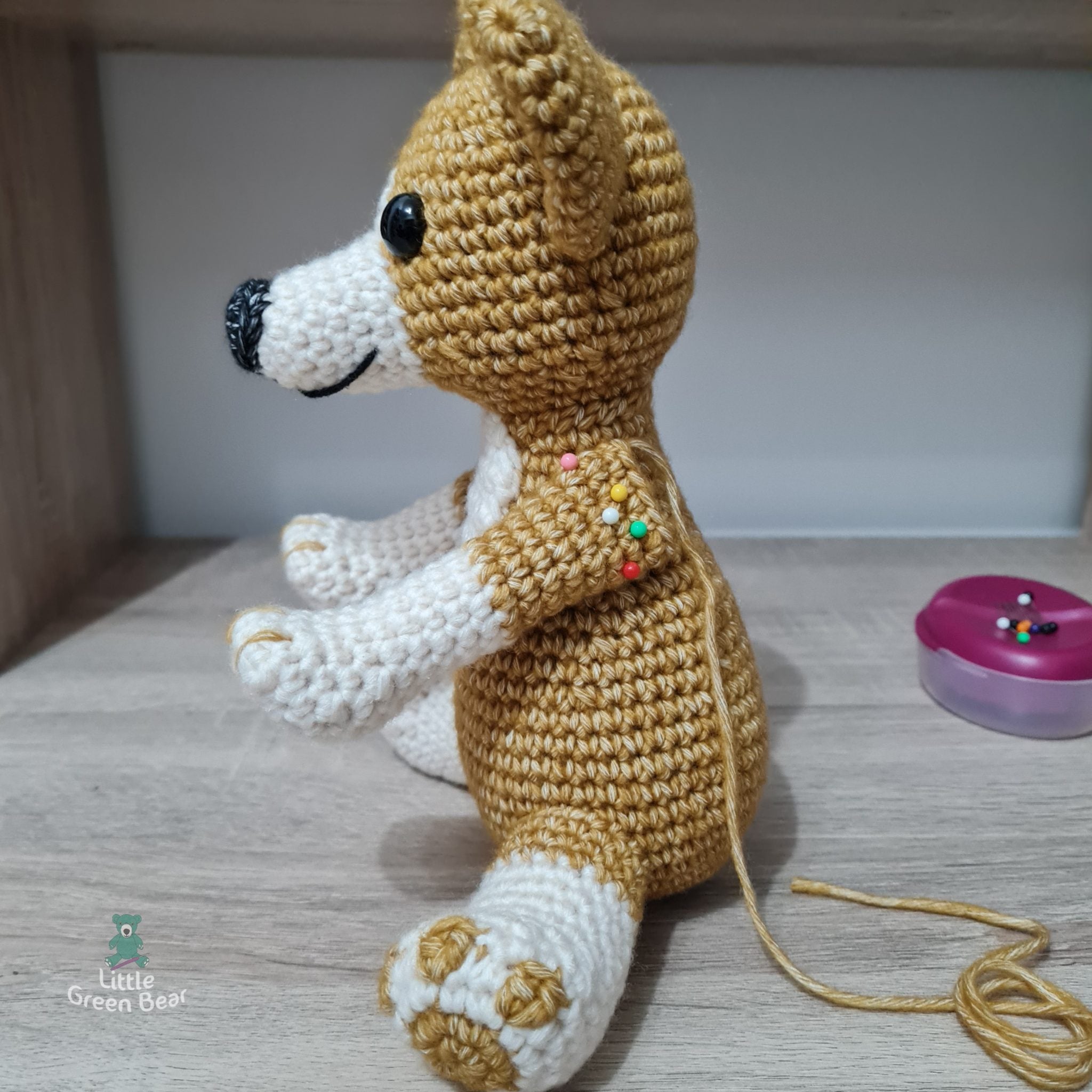 PDF Corgi Crochet Pattern, Cerys the Corgi Crochet Pattern, Crochet Pattern, Dog Amigurumi Pattern