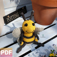 Load image into Gallery viewer, PDF Bumblebee Crochet Pattern, Becky the Bumblebee Crochet Pattern, Crochet Pattern, Bee Amigurumi Pattern
