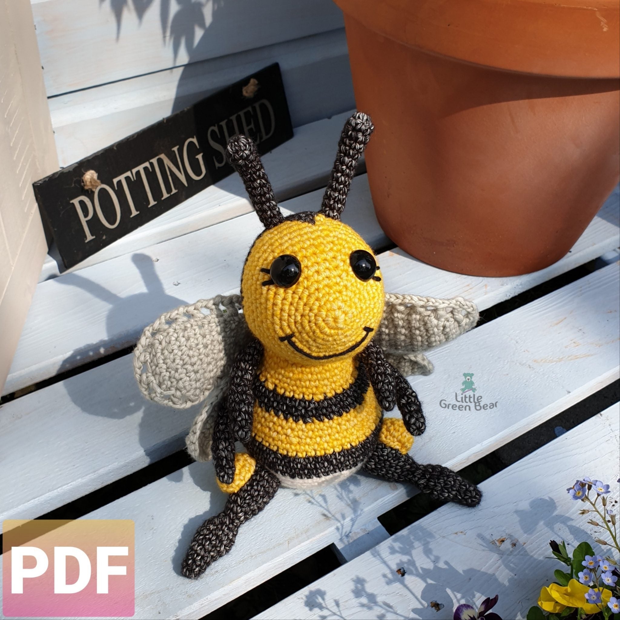 PDF Bumblebee Crochet Pattern, Becky the Bumblebee Crochet Pattern, Crochet Pattern, Bee Amigurumi Pattern