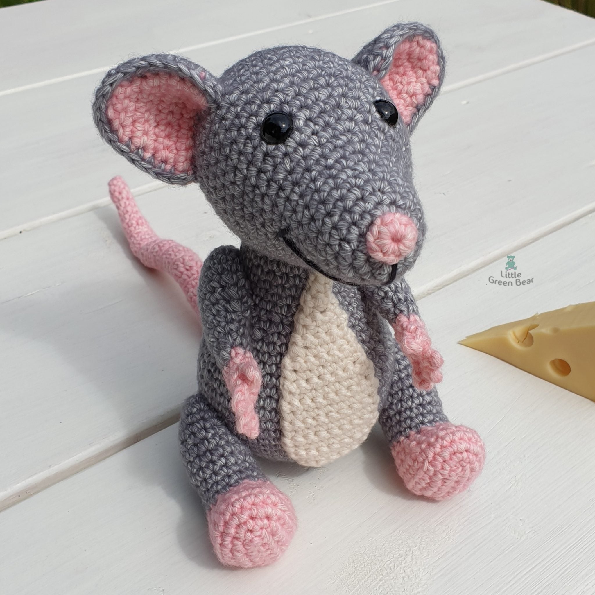 PDF Rat Crochet Pattern, Roscoe the Rat Crochet Pattern, Crochet Pattern, Rat Amigurumi Pattern