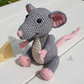 Load image into Gallery viewer, PDF Rat Crochet Pattern, Roscoe the Rat Crochet Pattern, Crochet Pattern, Rat Amigurumi Pattern
