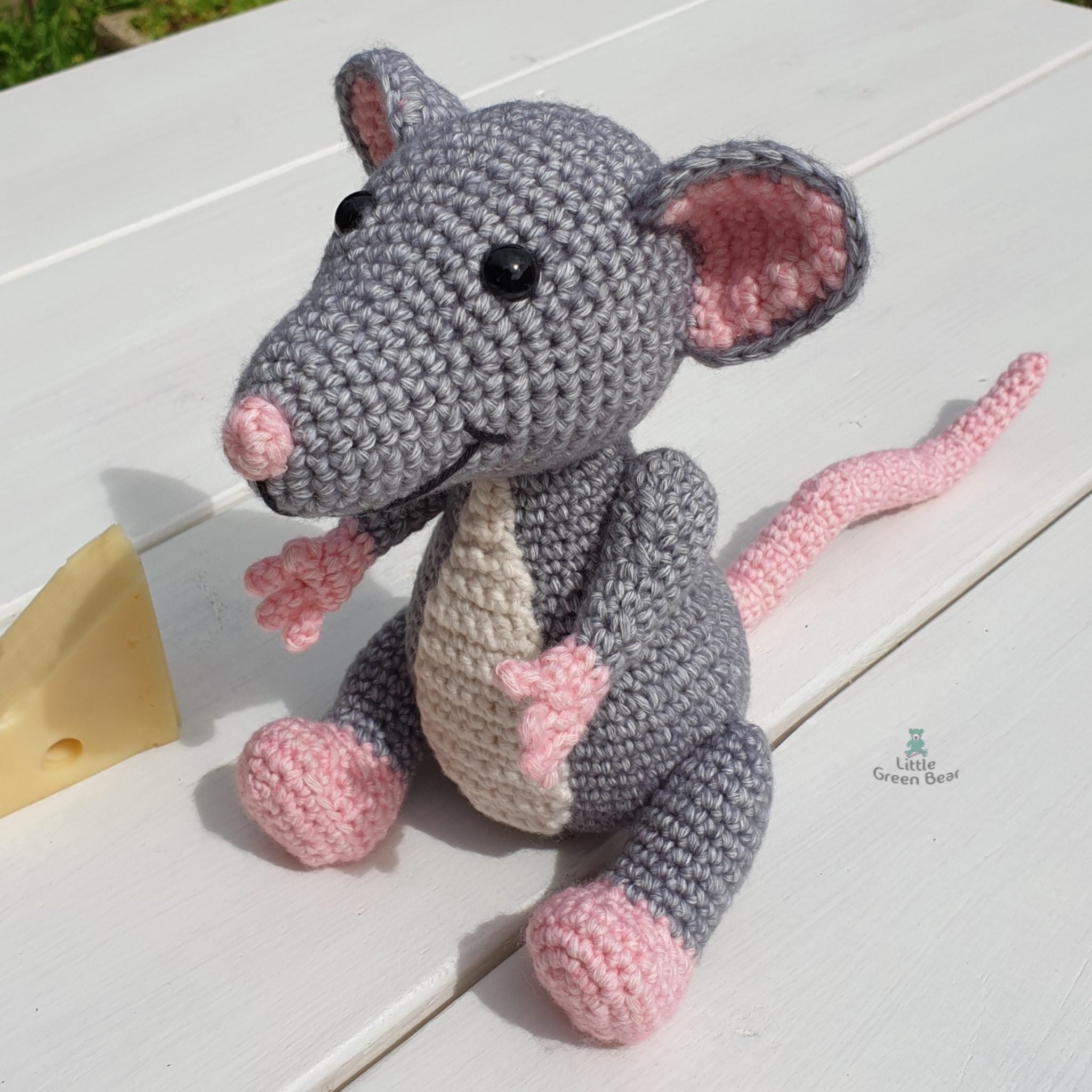 PDF Rat Crochet Pattern, Roscoe the Rat Crochet Pattern, Crochet Pattern, Rat Amigurumi Pattern