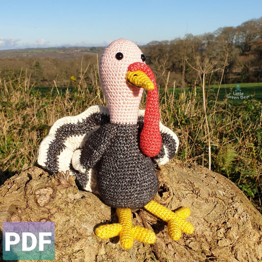 PDF Turkey Crochet Pattern, Trenton the Turkey Crochet Pattern, Crochet Pattern, Turkey Amigurumi Pattern