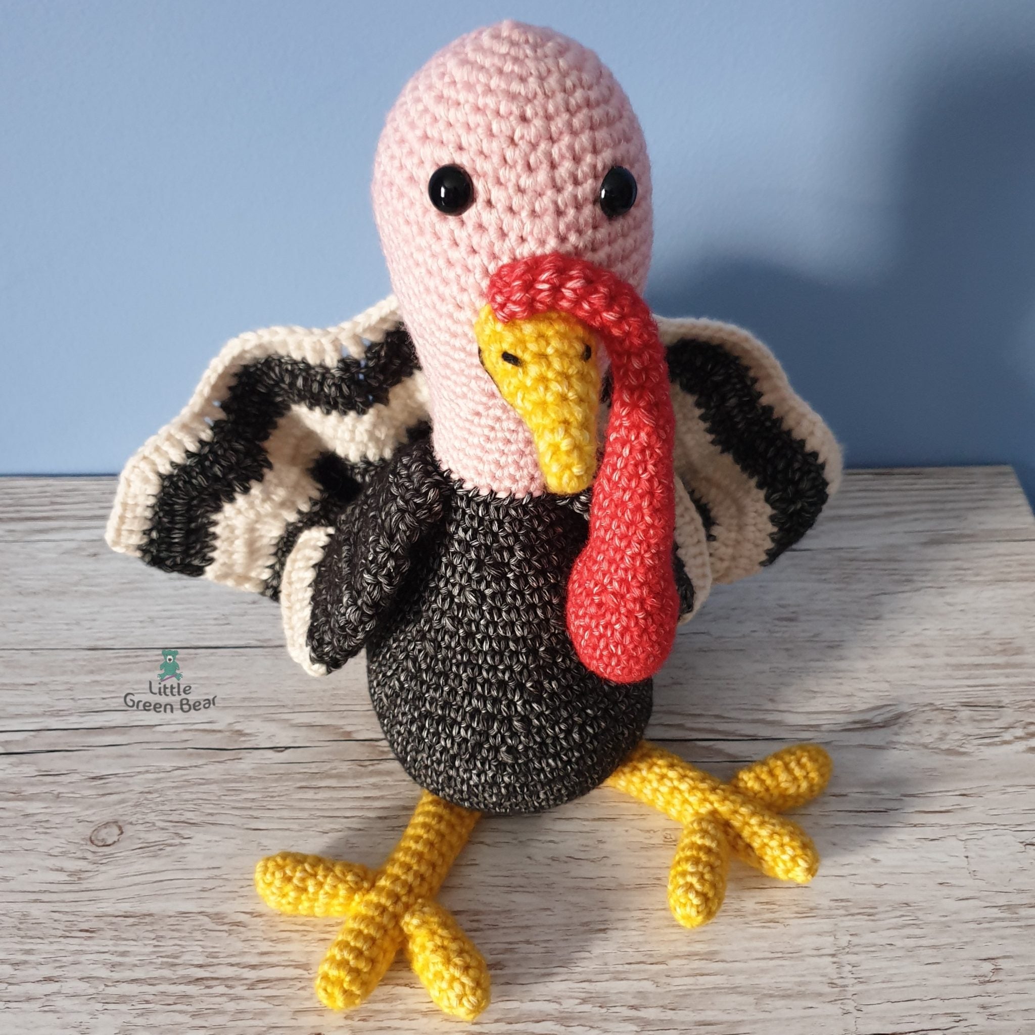PDF Turkey Crochet Pattern, Trenton the Turkey Crochet Pattern, Crochet Pattern, Turkey Amigurumi Pattern