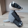 Load image into Gallery viewer, PDF Badger Crochet Pattern, Barrold the Badger Crochet Pattern, Crochet Pattern, Badger Amigurumi Pattern
