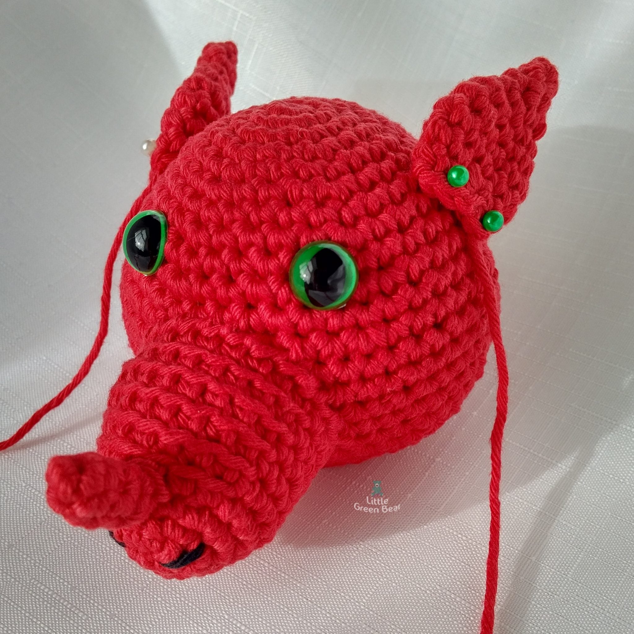 PDF Welsh Dragon Crochet Pattern, Crochet Pattern, Welsh Dragon Amigurumi Pattern