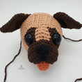 Load image into Gallery viewer, PDF Pug Crochet Pattern, Perry the Pug Crochet Pattern, Crochet Pattern, Dog Amigurumi Pattern
