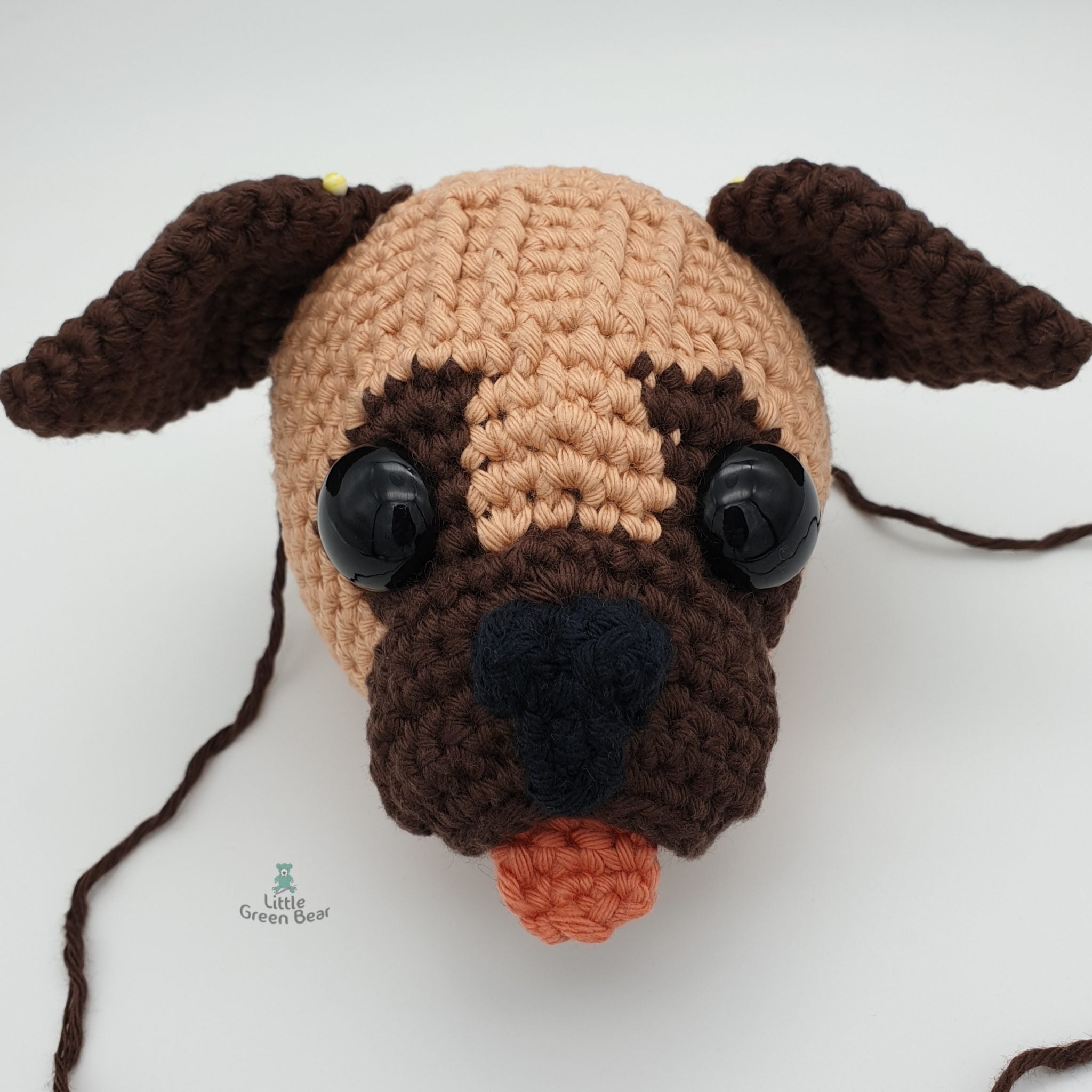 PDF Pug Crochet Pattern, Perry the Pug Crochet Pattern, Crochet Pattern, Dog Amigurumi Pattern