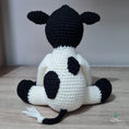Load image into Gallery viewer, PDF Cow Crochet Pattern, Frannie the Friesian Cow Crochet Pattern, Crochet Pattern, Cow Amigurumi Pattern
