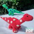 Load image into Gallery viewer, PDF Diplodocus Crochet Pattern, Don the Diplodocus Crochet Pattern, Crochet Pattern, Dinosaur Amigurumi Pattern
