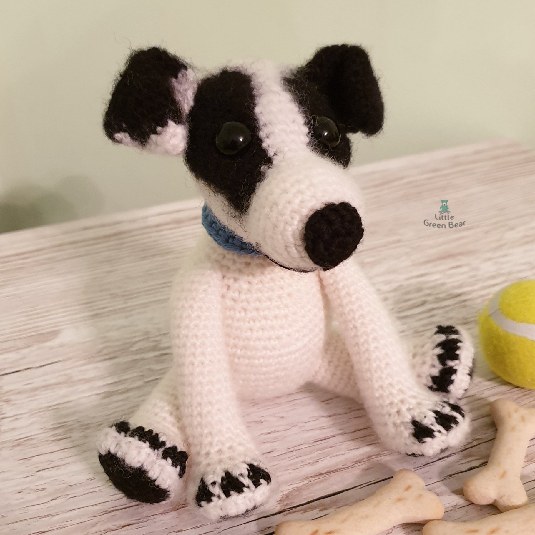 PDF Rough Haired Jack Russell Crochet Pattern, Reggie the Rough Haired Jack Russell Crochet Pattern, Crochet Pattern, Dog Amigurumi Pattern