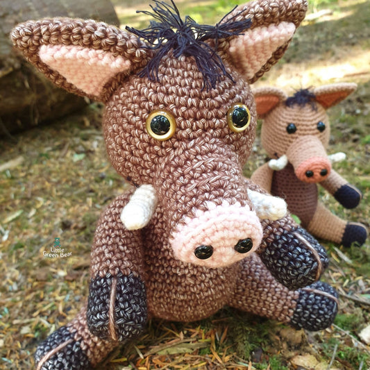 PDF Boar Crochet Pattern, Boris the Boar Crochet Pattern, Crochet Pattern, Wild Boar Amigurumi Pattern, Pig