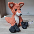 Load image into Gallery viewer, PDF Fox Crochet Pattern, Fraser the Fox Crochet Pattern, Crochet Pattern, Fox Amigurumi Pattern
