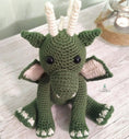 Load image into Gallery viewer, PDF Dragon Crochet Pattern, Denzel the Dragon Crochet Pattern, Crochet Pattern, Dragon Amigurumi Pattern
