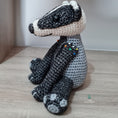 Load image into Gallery viewer, PDF Badger Crochet Pattern, Barrold the Badger Crochet Pattern, Crochet Pattern, Badger Amigurumi Pattern
