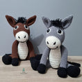Load image into Gallery viewer, PDF Donkey Crochet Pattern, Dennis the Donkey Crochet Pattern, Crochet Pattern, Donkey Amigurumi Pattern
