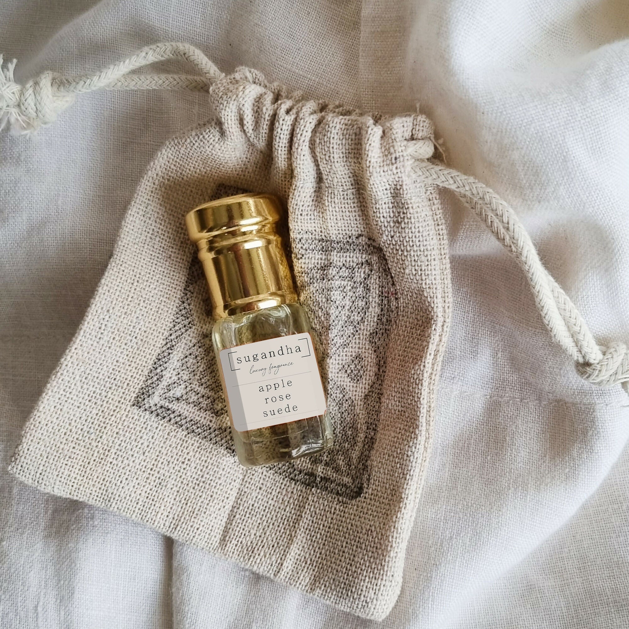 apple rose suede roll on perfume – Kraft Space