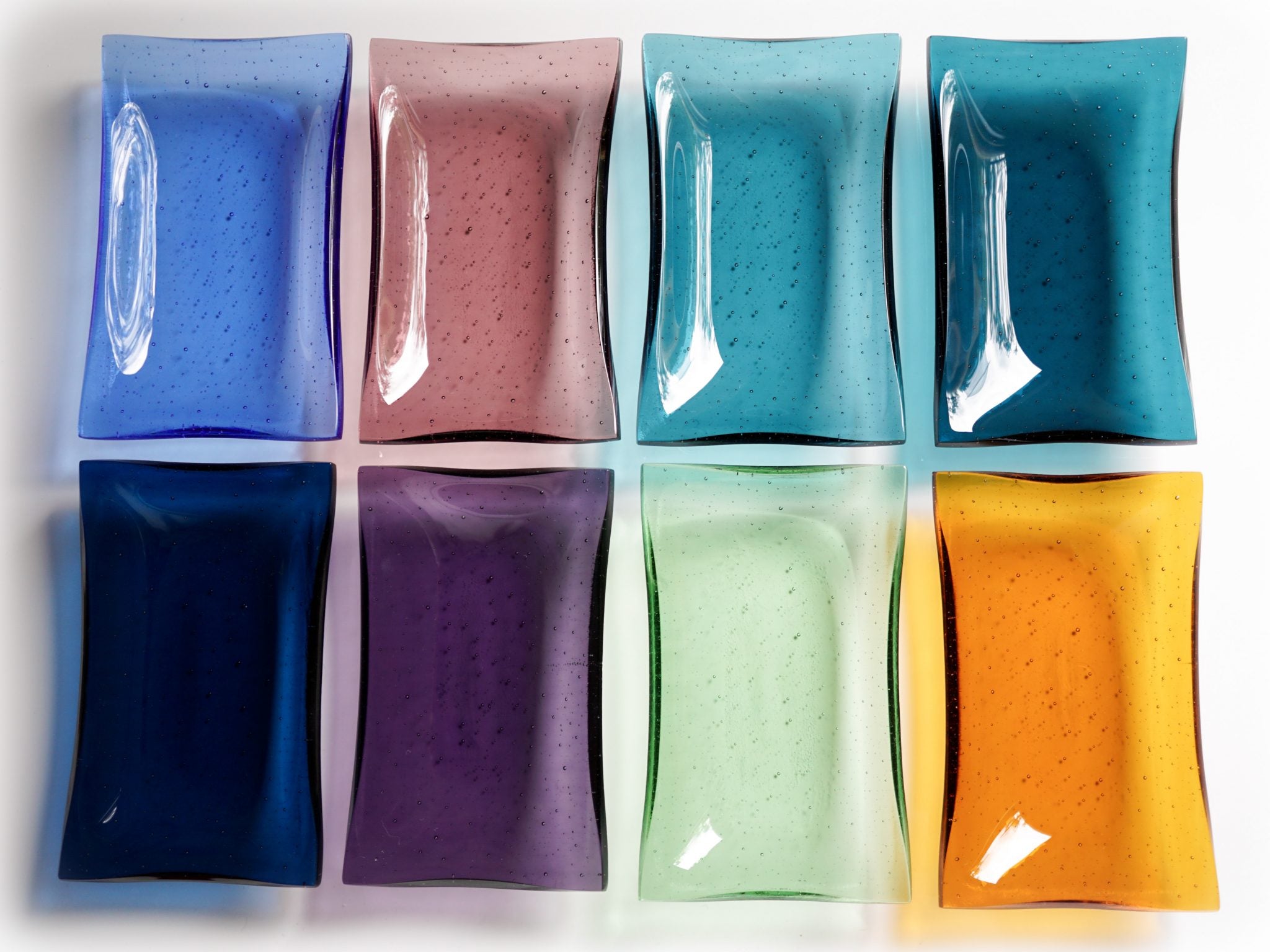 Colourful Fused Glass Soap Dish