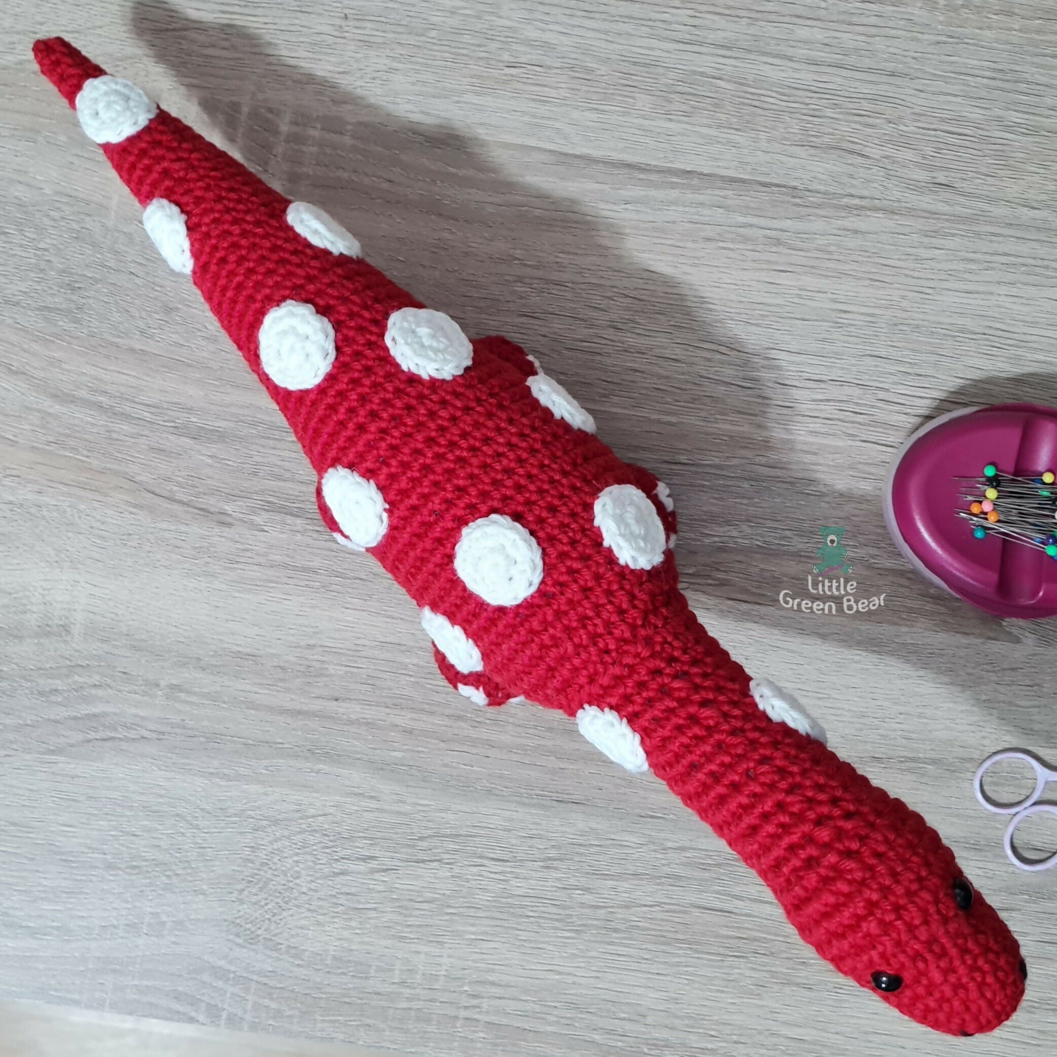 PDF Diplodocus Crochet Pattern, Don the Diplodocus Crochet Pattern, Crochet Pattern, Dinosaur Amigurumi Pattern