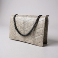 Load image into Gallery viewer, Cleopatra Black White Quilted Animal Print Laptop Clutch Bag
