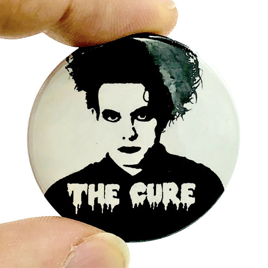 Robert Smith The Cure Goth Punk Inspired Button Pin Badge