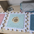 Load image into Gallery viewer, Puppy Pawprint Blanket Crochet Pattern, Blanket Crochet Pattern
