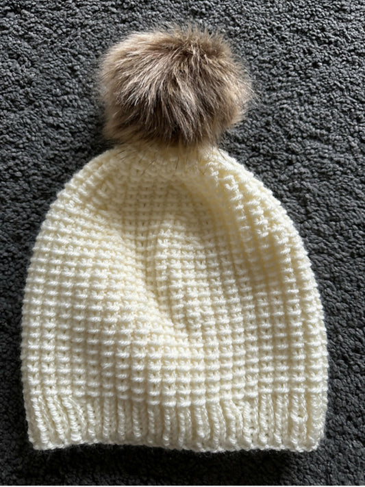 Pompom Beanie hat