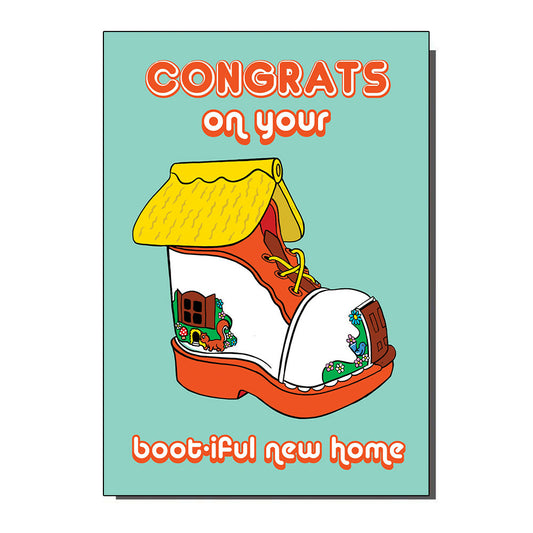 Congrats on your Boot-iful New Home Inspired Greetings Card