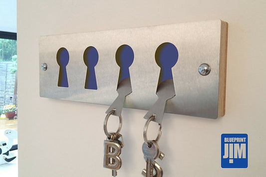 stainless steel keyrack blue