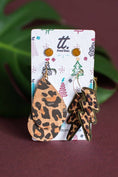 Load image into Gallery viewer, Autumn cork earring gift set
