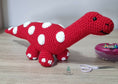 Load image into Gallery viewer, PDF Diplodocus Crochet Pattern, Don the Diplodocus Crochet Pattern, Crochet Pattern, Dinosaur Amigurumi Pattern
