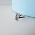 Load image into Gallery viewer, Artisan Hammered Silver Rectangle Ring - MaisyPlum
