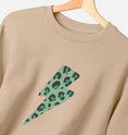 Load image into Gallery viewer, Green leopard lightning bolt sweater Trend Tonic
