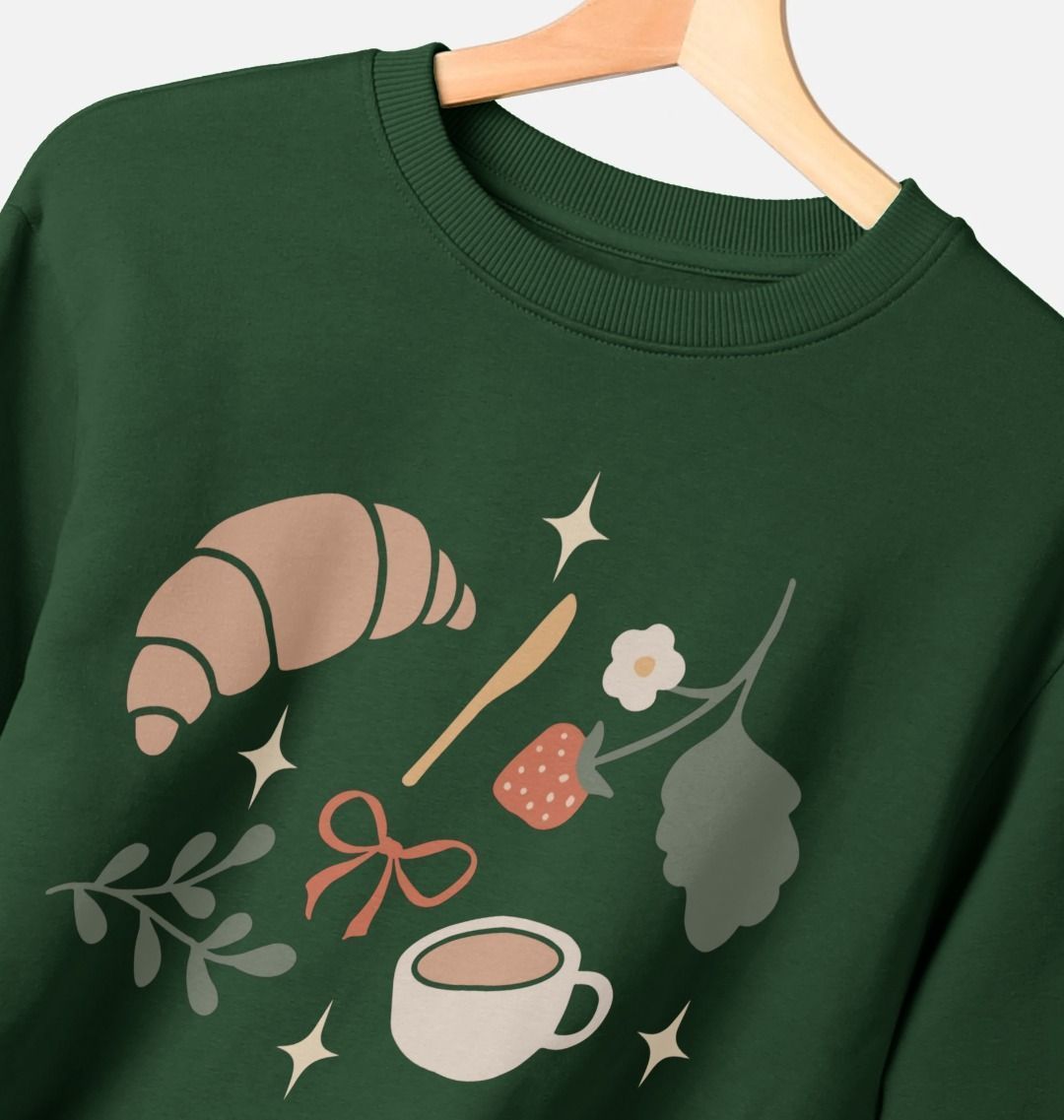 Croissant unisex style sweater