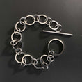 Load image into Gallery viewer, Contemporary Handmade Chunky Sterling Silver Circle Bracelet - MaisyPlum
