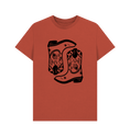 Load image into Gallery viewer, Rust Double cowboy boot crew neck t-shirt
