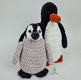 Load image into Gallery viewer, PDF Penguin Crochet Pattern, Pru the Penguin Crochet Pattern, Penguin & Chick Amigurumi Pattern, Penguin Crochet Toy Pattern
