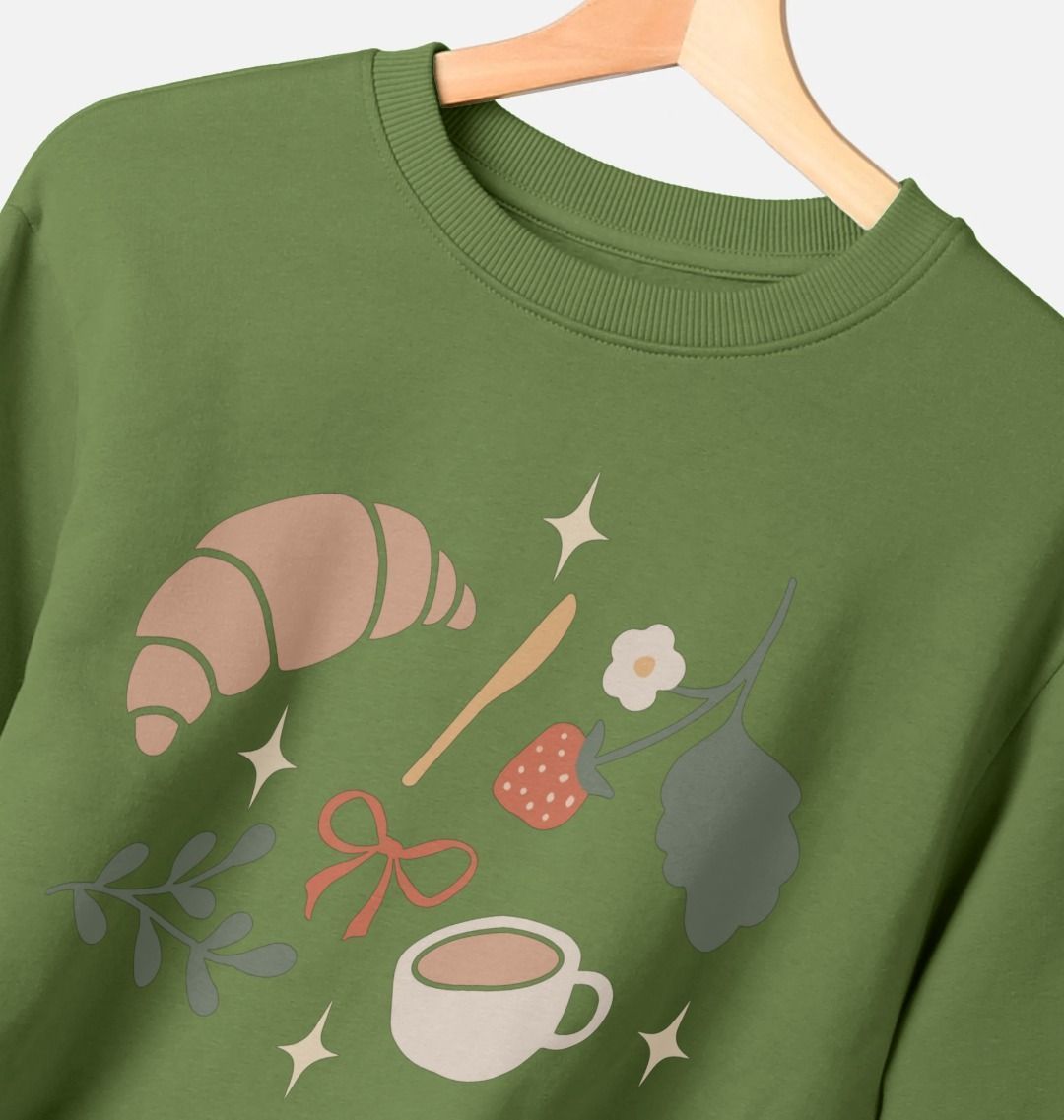 Croissant unisex style sweater