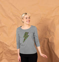 Load image into Gallery viewer, Christmas green and red leopard lightning bolt 3/4 sleeve t-shirt
