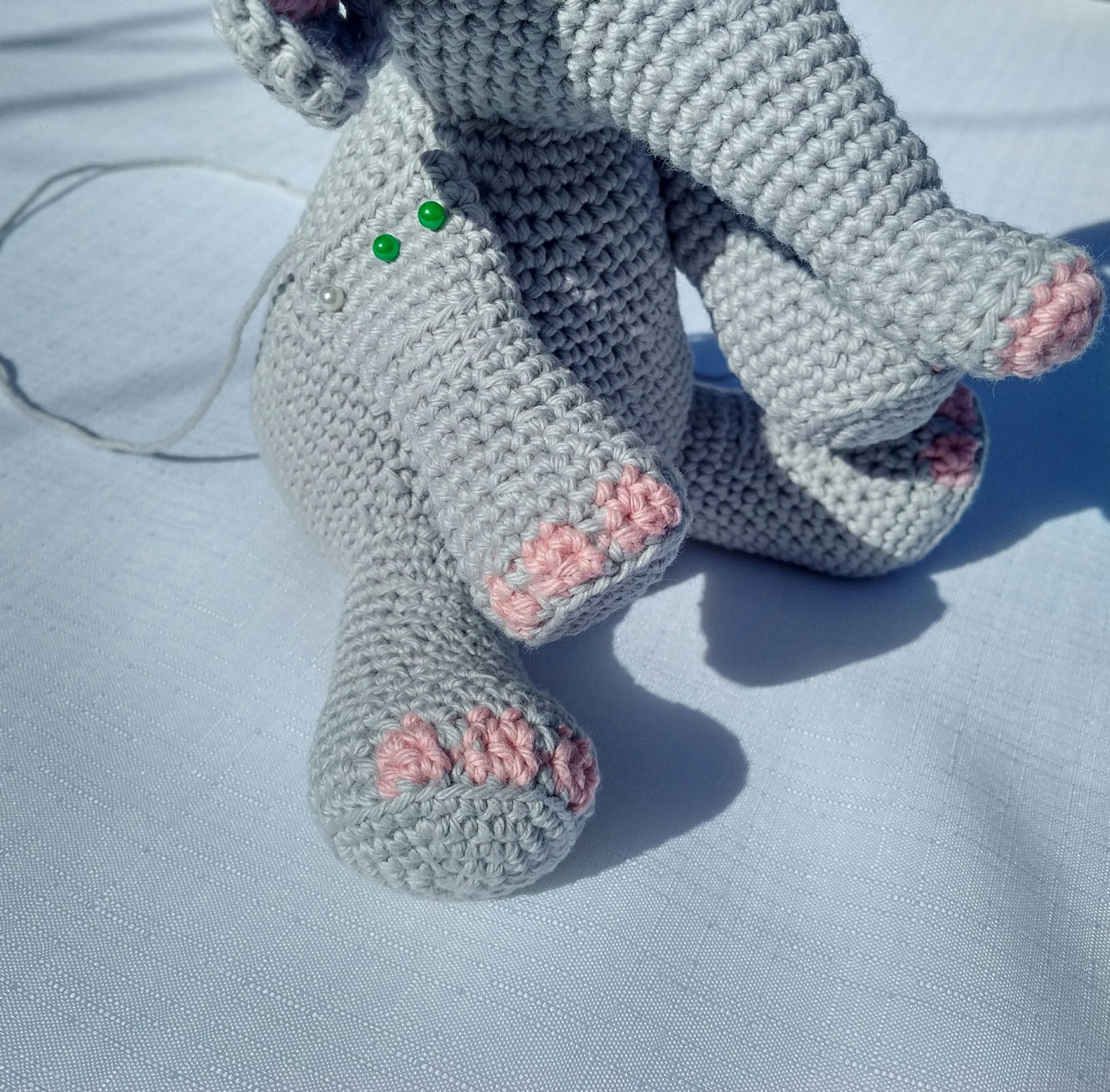 PDF Elephant Crochet Pattern, Eva the Elephant Crochet Pattern, Crochet Pattern, Elephant Amigurumi Pattern