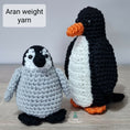 Load image into Gallery viewer, PDF Penguin Crochet Pattern, Pru the Penguin Crochet Pattern, Penguin & Chick Amigurumi Pattern, Penguin Crochet Toy Pattern
