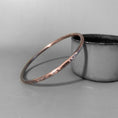 Load image into Gallery viewer, Hand Forged Copper Bangle, Hammered Bangle, Unisex Bracelet - MaisyPlum
