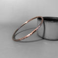 Load image into Gallery viewer, Hand Forged Copper Bangle, Hammered Bangle, Unisex Bracelet - MaisyPlum
