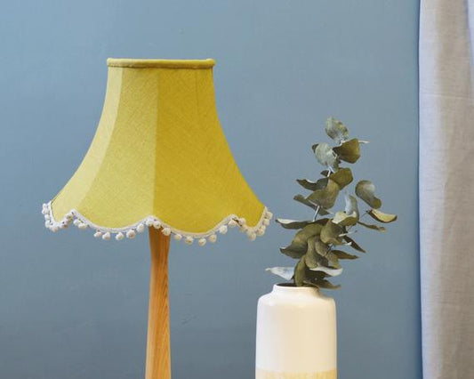 Olive Green Linen Handmade Lampshade