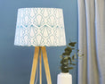 Load image into Gallery viewer, Turquoise Sunbeam Tapered Table And Floor Lampshade
